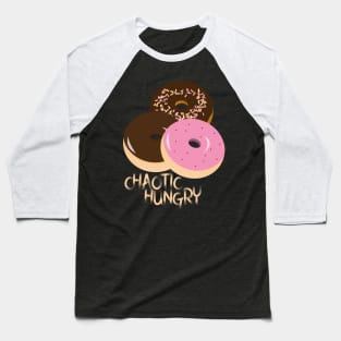 Chaotic Hungry RPG Alignment Donuts Baseball T-Shirt